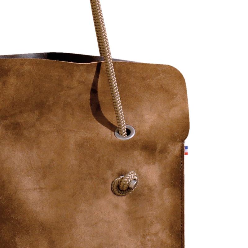 Sac Divine CUIR suede Cigare | Anse Vison - AMWA and CO