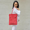 Sac Divine CUIR suede Grenade | Anse Capucine - AMWA and CO
