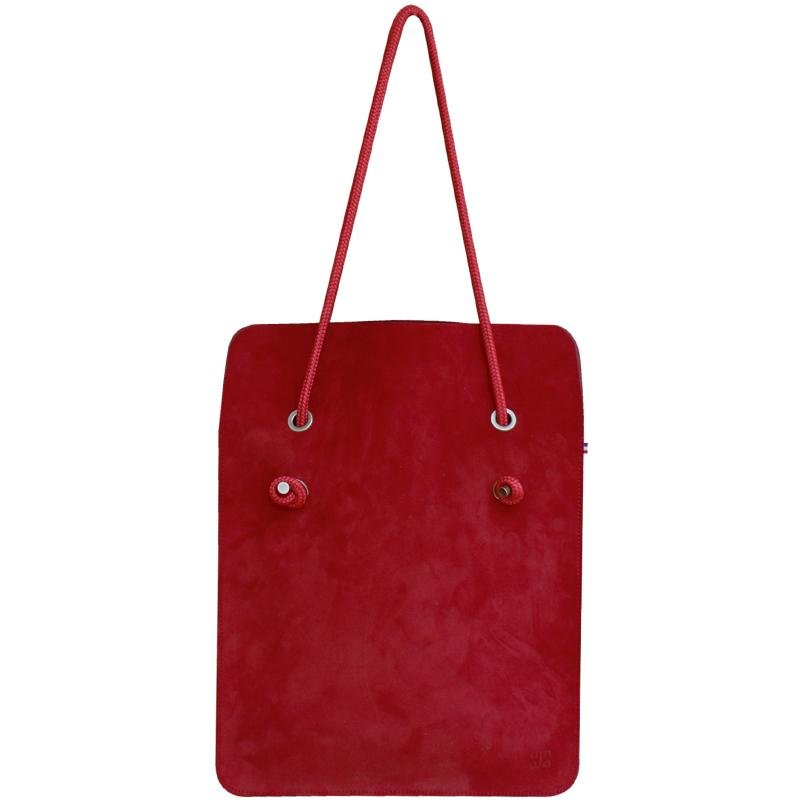 Sac Divine CUIR suede Grenade | Anse Capucine - AMWA and CO