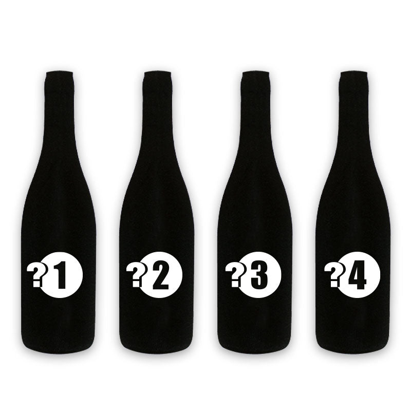Set de 4 Cache-bouteilles - Marquage "INTERRO 1.2.3.4" - AMWA and CO