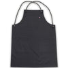Tablier style japonais noir avec bretelles croisées, fabrication française en Bourgogne.